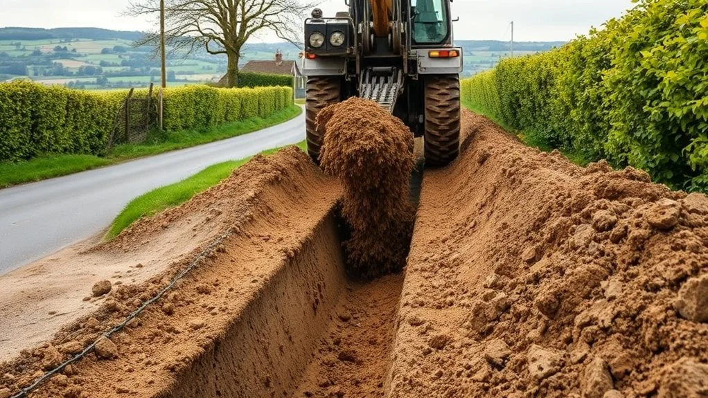 Chain Trenching in Swale | Fast, Clean Trench Excavation